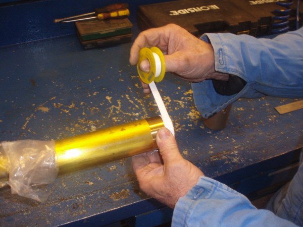 Stävrörets gänga tätas